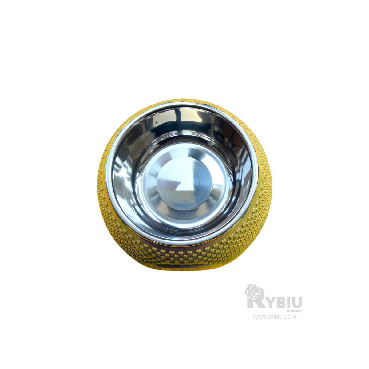 GENERICO - Comedero Elegante para Mascota en Amarillo Y+Gift Stickers