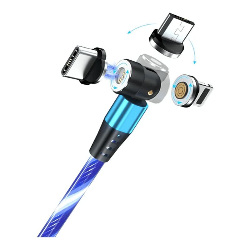 GENERICO - Cable Magnetico Led 3A - 540 Greenport Azul - 1 Metro