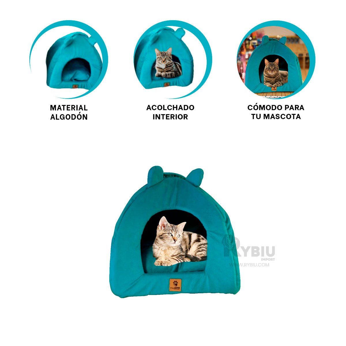 GENERICO - Litera Apta de Can Suave en Color Verde Y+Ligas de Regalo