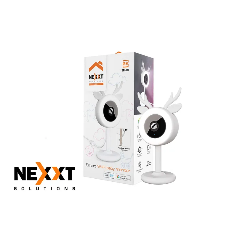 NEXXT SOLUTIONS - Monitor para bebé Inalámbrica Nexxt NHC-B100 2K Audio 2vías Detección llanto