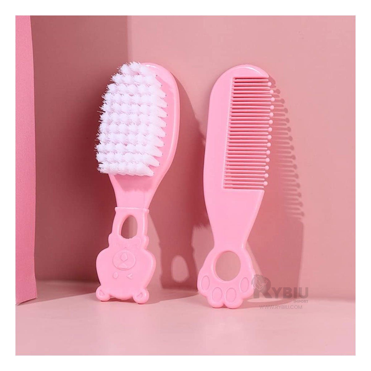 GENERICO - Kit de Cuidado Bebe 10 Piezas Color Rosado