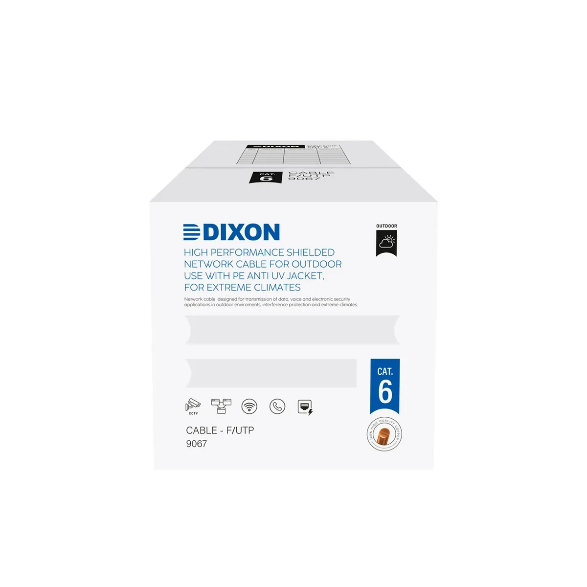 DIXON - Rollo Cable Utp Cat 6 dixon x caja Serie 9067 Exterior 305m