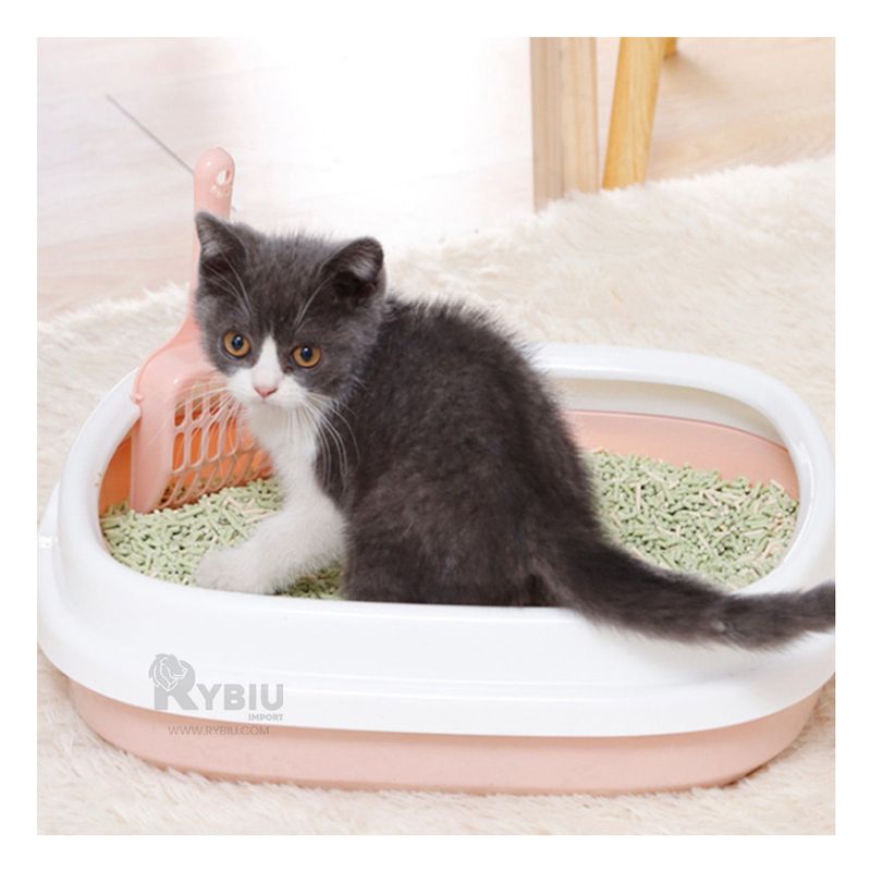 RYBIU IMPORT - Arenero Adaptable con Pala 40x33x11 Rosado Y+Papel de Regalo