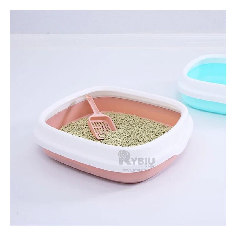 RYBIU IMPORT - Arenero Liviana y Practica 40x33x11 Rosado Y+Papel de Regalo