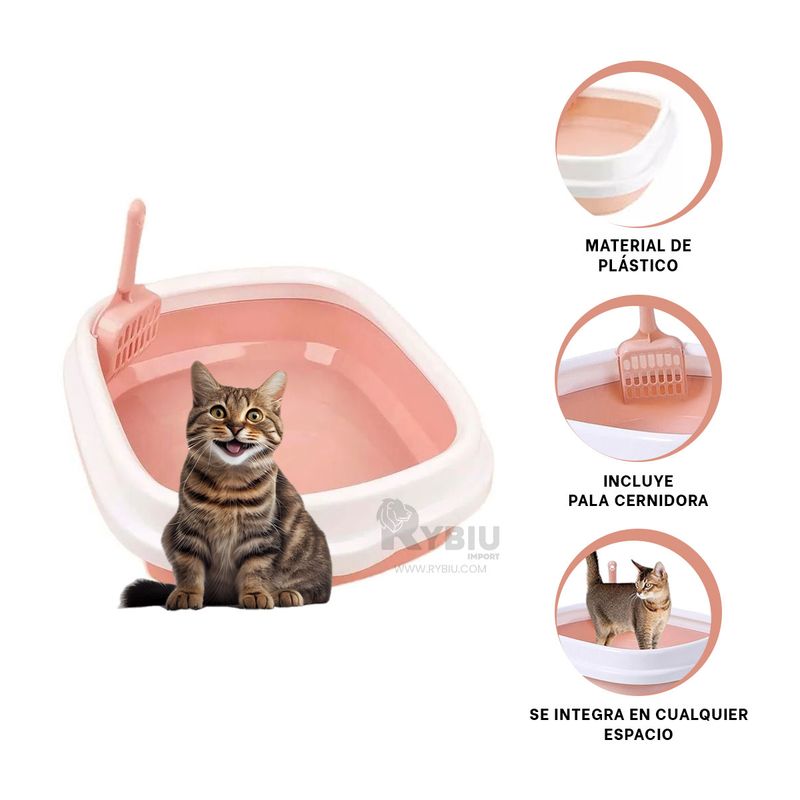 RYBIU IMPORT - Caja Compacta y Estable 40x33x11 Rosado Y+Regalo Agendita