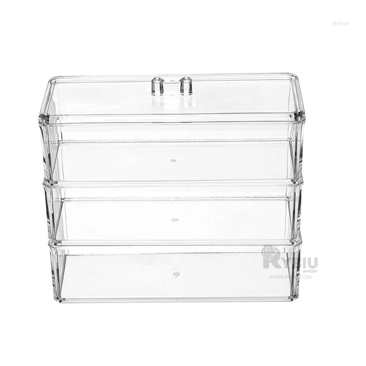 GENERICO - Cofre muy Resistente Transparente Y+Regalo Ligas para Peinar