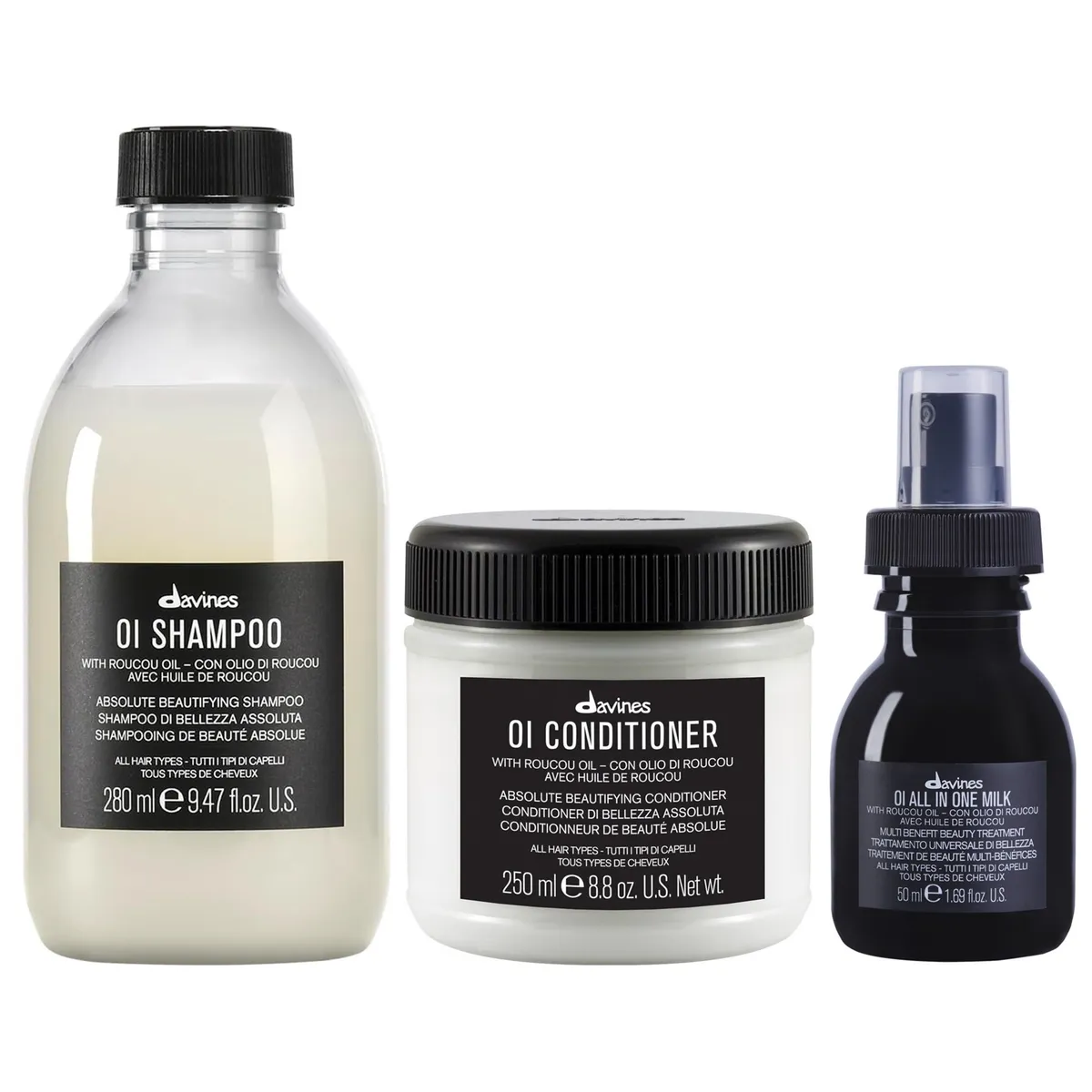 DAVINES - Shampoo Antioxidante + Acondicionador+ All In One Milk 50ml Davines OI