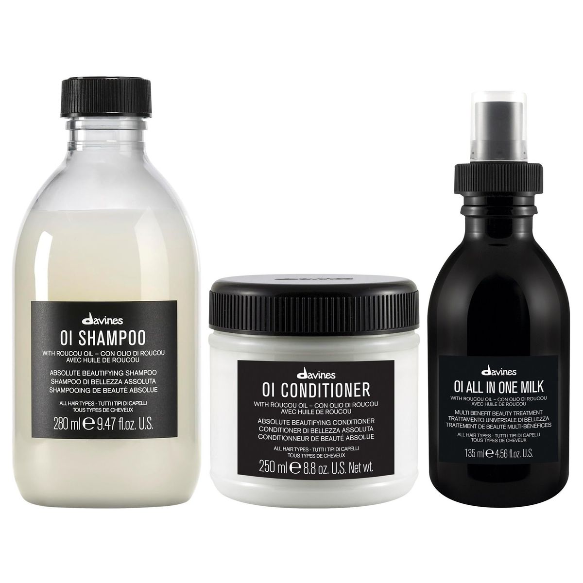 DAVINES - Shampoo Antioxidante+ Acondicionador+ All In One Milk 135ml Davines OI