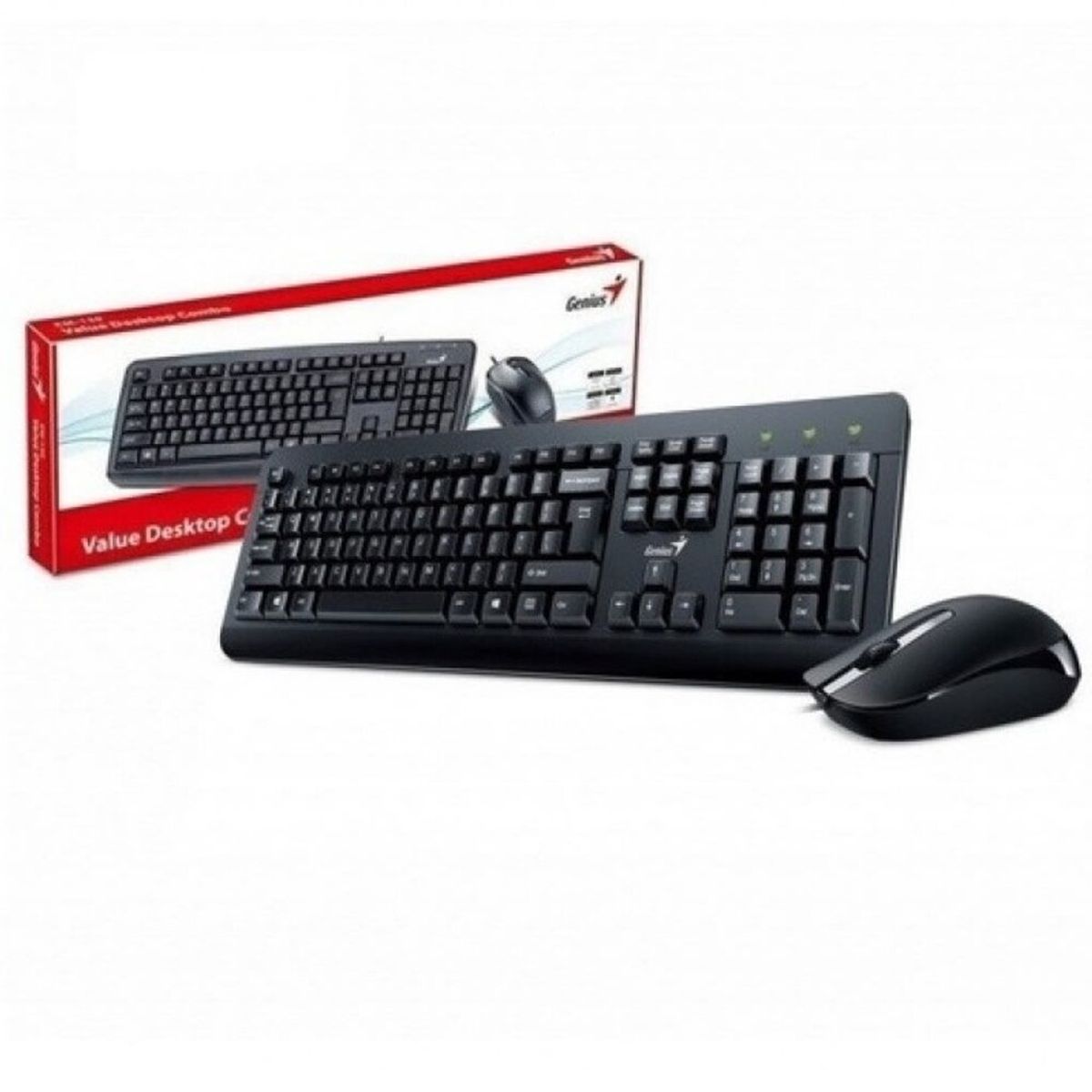 GENIUS - KIT TECLADO + MOUSE GENIUS KM-170 31330006402 USB MULTIMEDIA BLACK