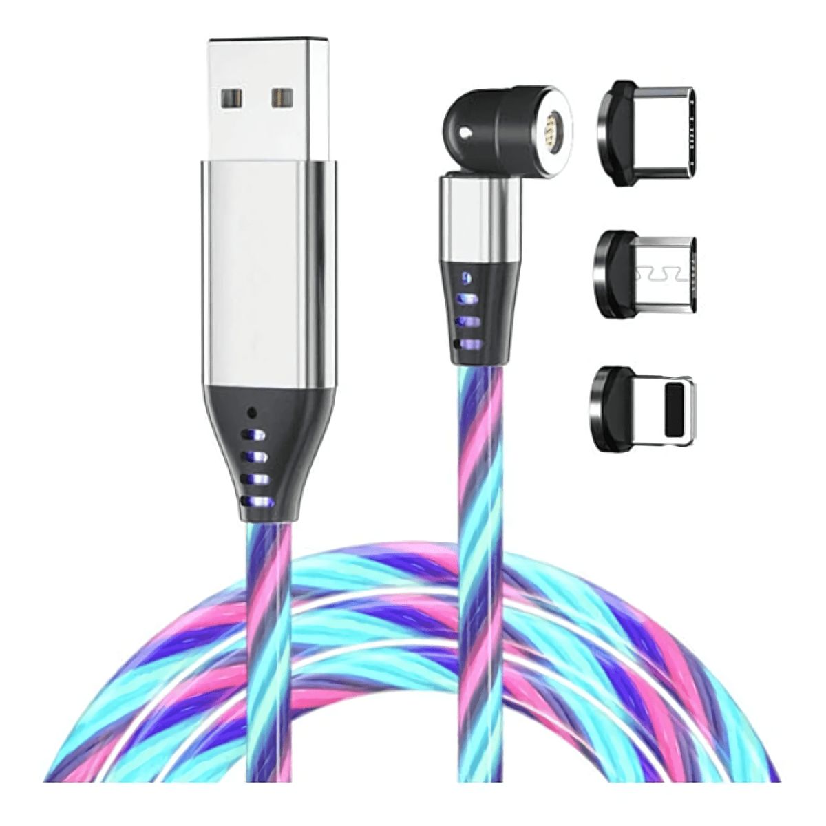 GENERICO - Cable Magnetico Led 3A - 540 Greenport Tricolor - 1 Metro