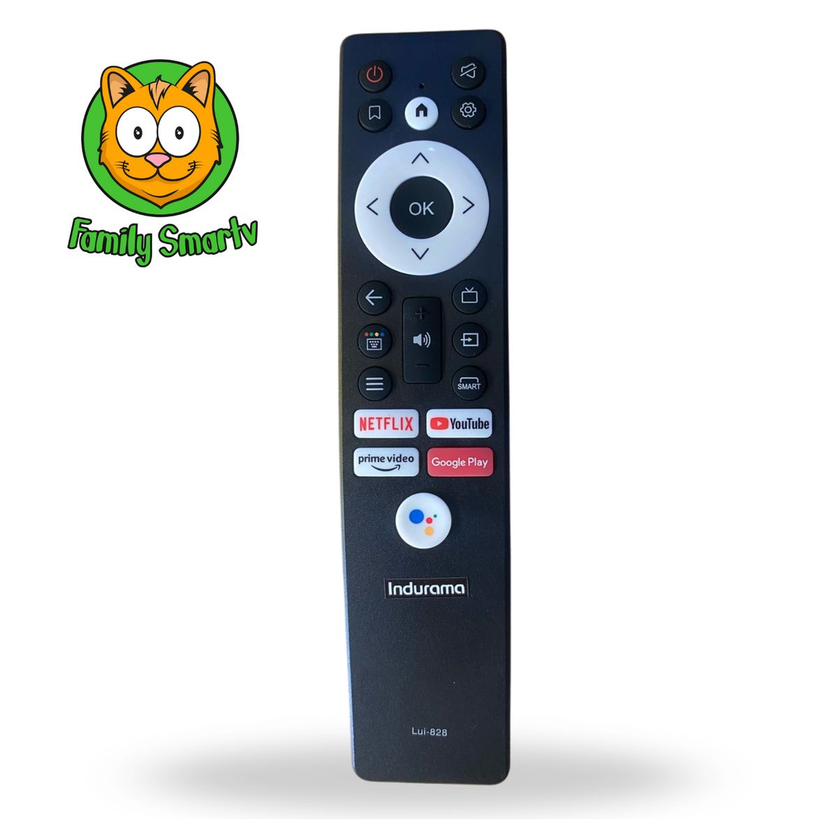 GENERICO - Control Remoto  Compatible Para Tv Indurama Smart 4k