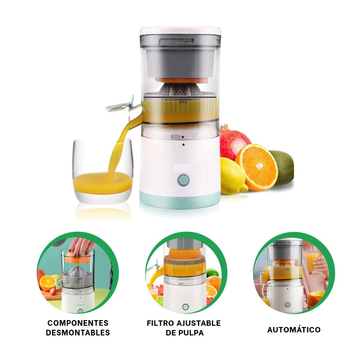 GENERICO - Exprimidor Perfecto para Casa de Naranjas Y+Papel de Regalo