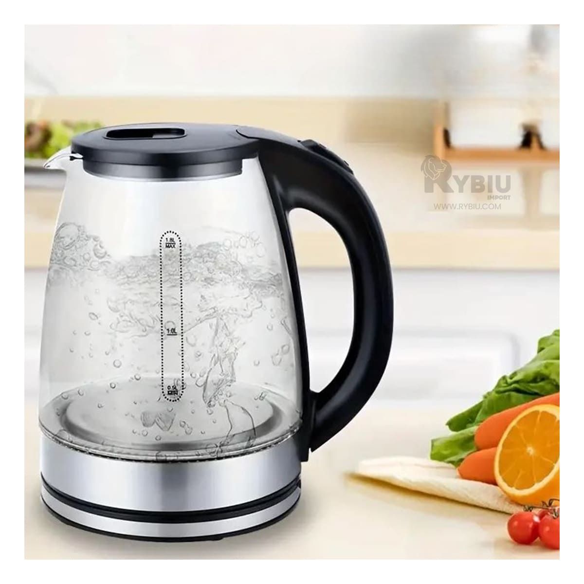 GENERICO - Hervidora Rapida y Eficiente Transparente Y+Regalo Stickers.