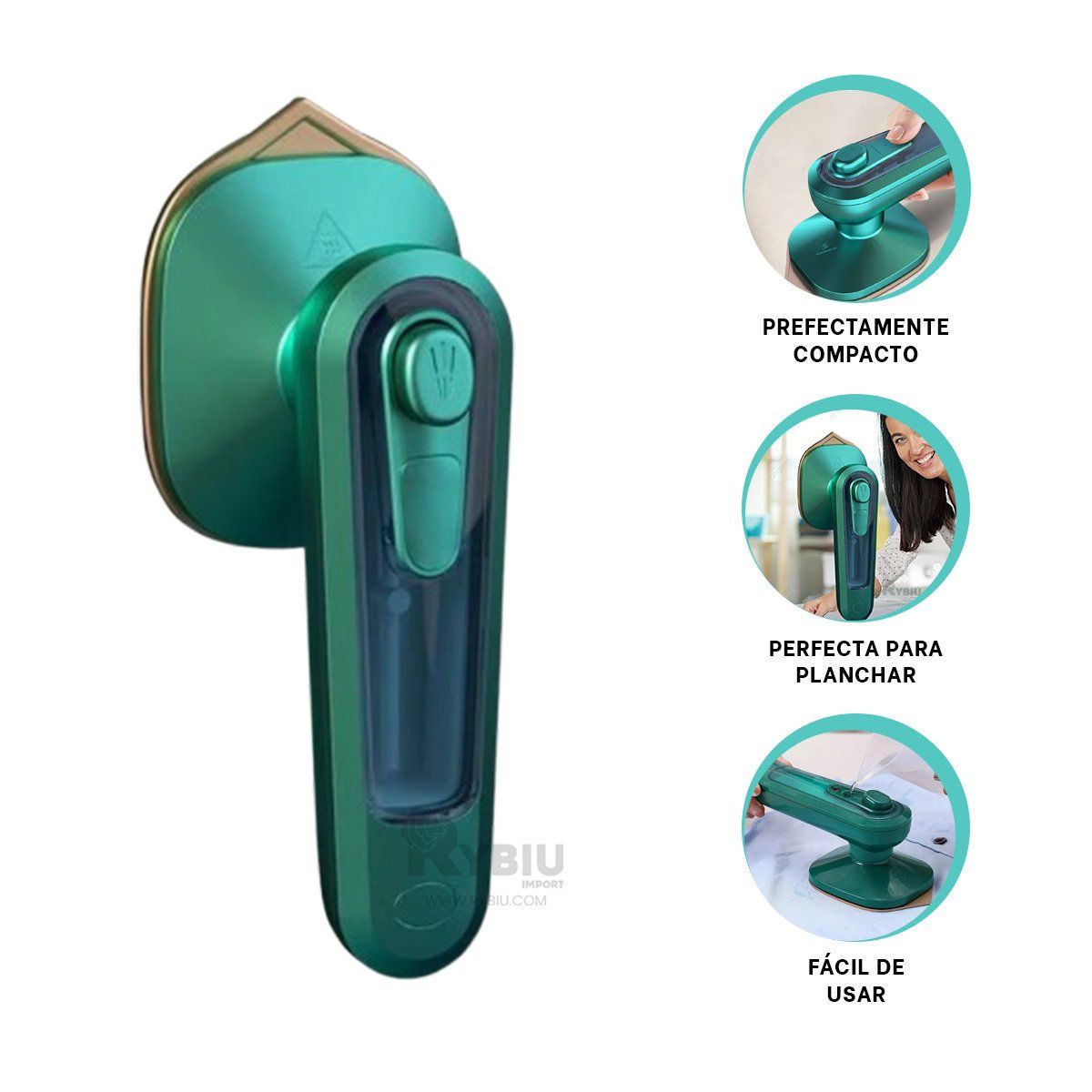 GENERICO - Planchador Chica con Buena Potencia Verde Y+Gift Stickers