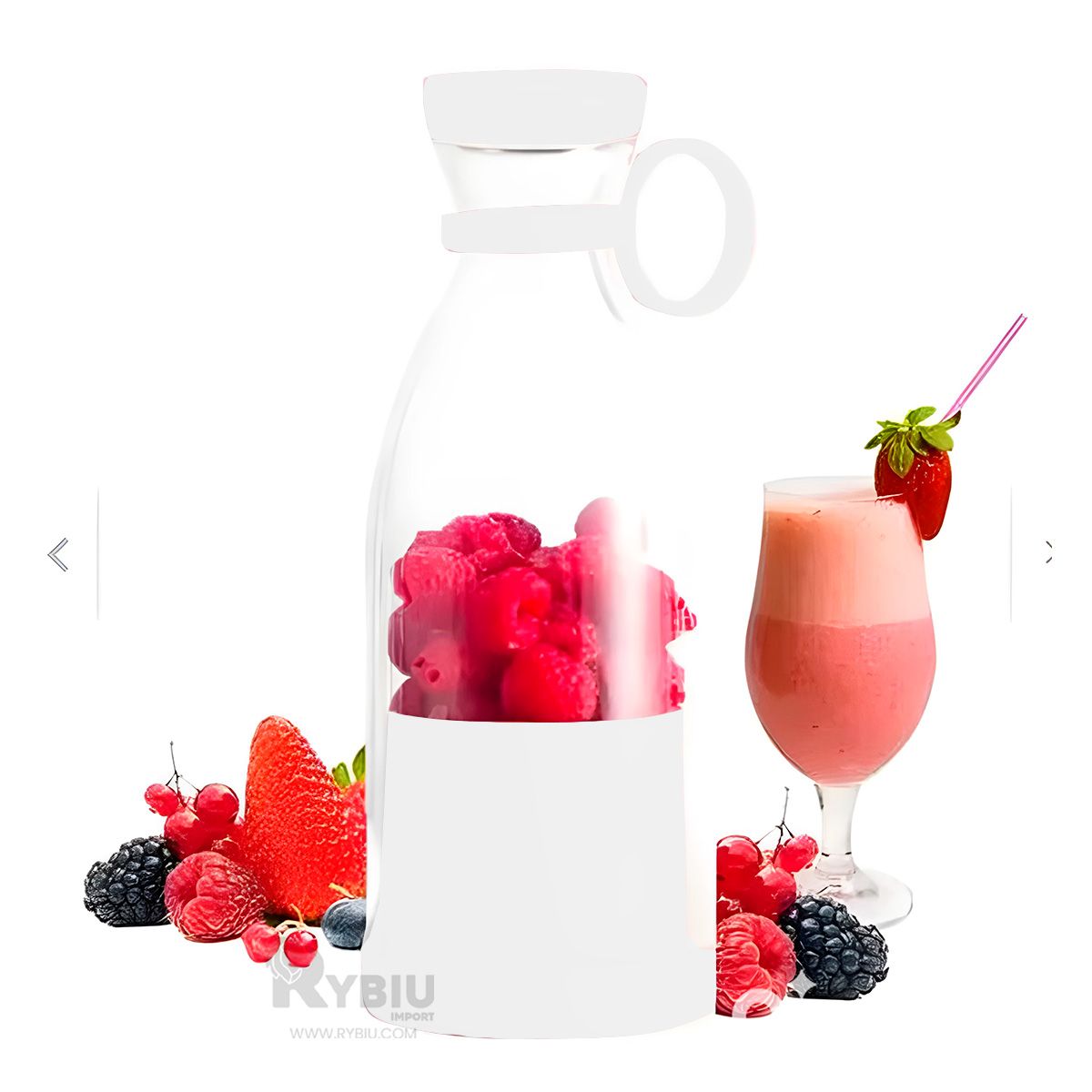 GENERICO - Licuadora para Jugo de Frutas en Blanco Y+Regalo Agendita.