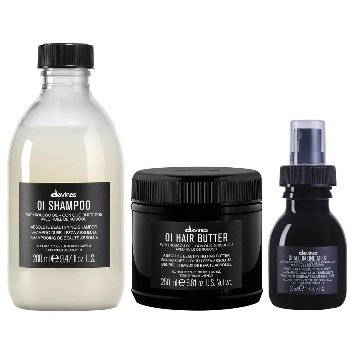 DAVINES - Shampoo Antioxidante + Hair Butter + All In One Milk 50ml Davines OI