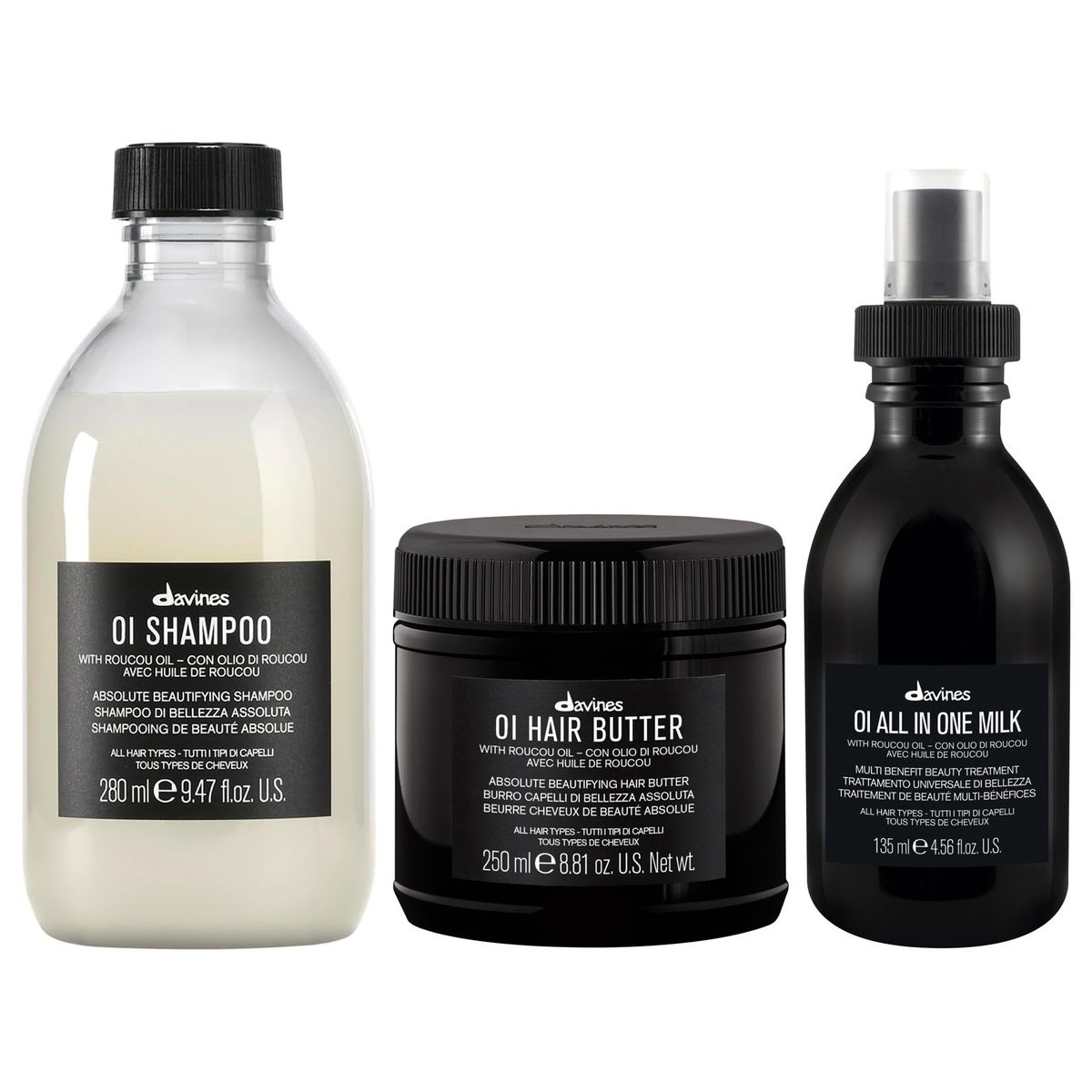DAVINES - Shampoo Antioxidante + Hair Butter + All In One Milk 135ml Davines OI