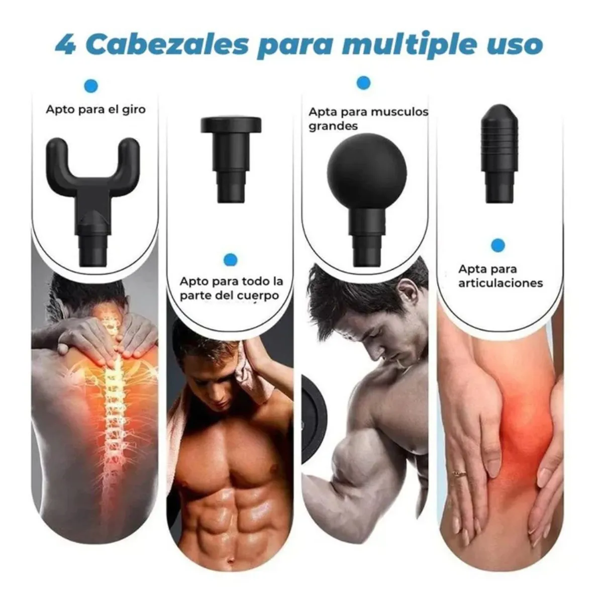 MASSAGE GUNS - Masajeador Muscular Portátil