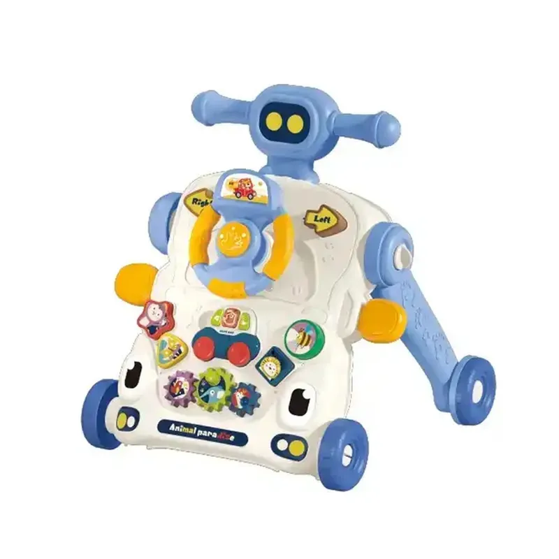 GENERICO - Caminador Musical multifuncional 6 en 1 - AZUL