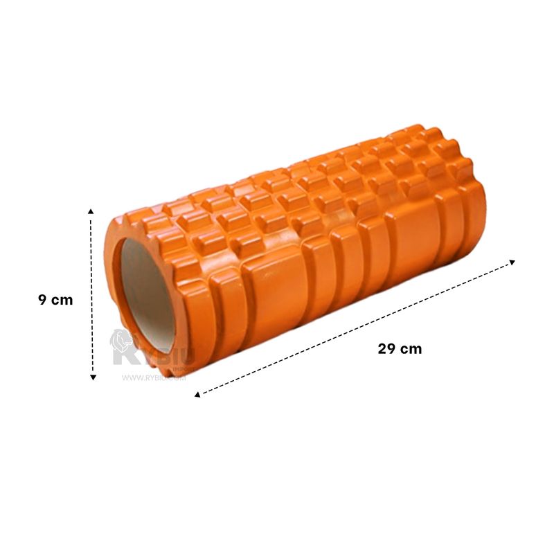 GENERICO - Rollo Muscular 29x9 en Anaranjado Y+Regalo Ligas para Peinar