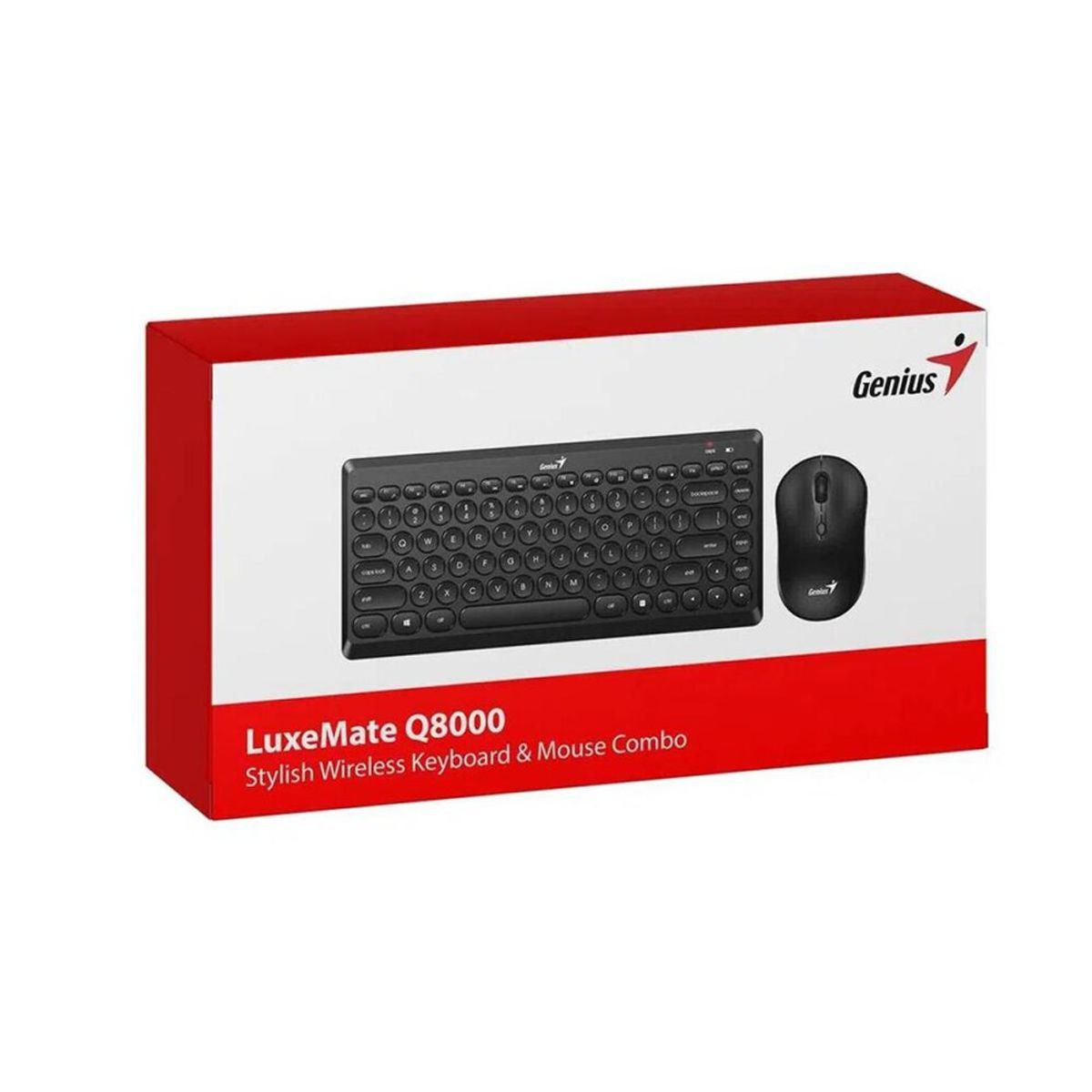 GENIUS - KIT TECLADO + MOUSE LUXEMATE Q8000 31340013401 TKL WIRELESS BLACK