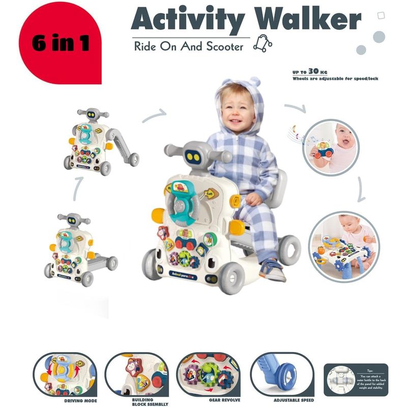 GENERICO - Caminador Musical multifuncional 6 en 1