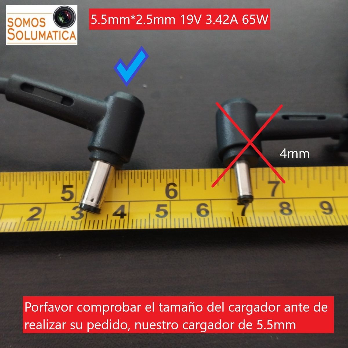 ASUS - Cargador Asus 19v 342a - Punta Gruesa 5x2mm - Original