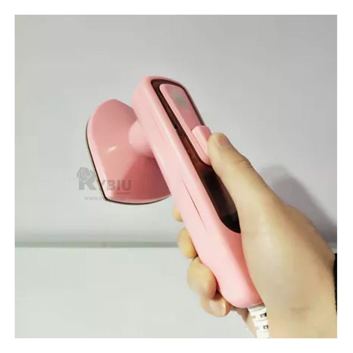 GENERICO - Plancha Pequeña a Vapor en Rosado Y+Papel de Regalo