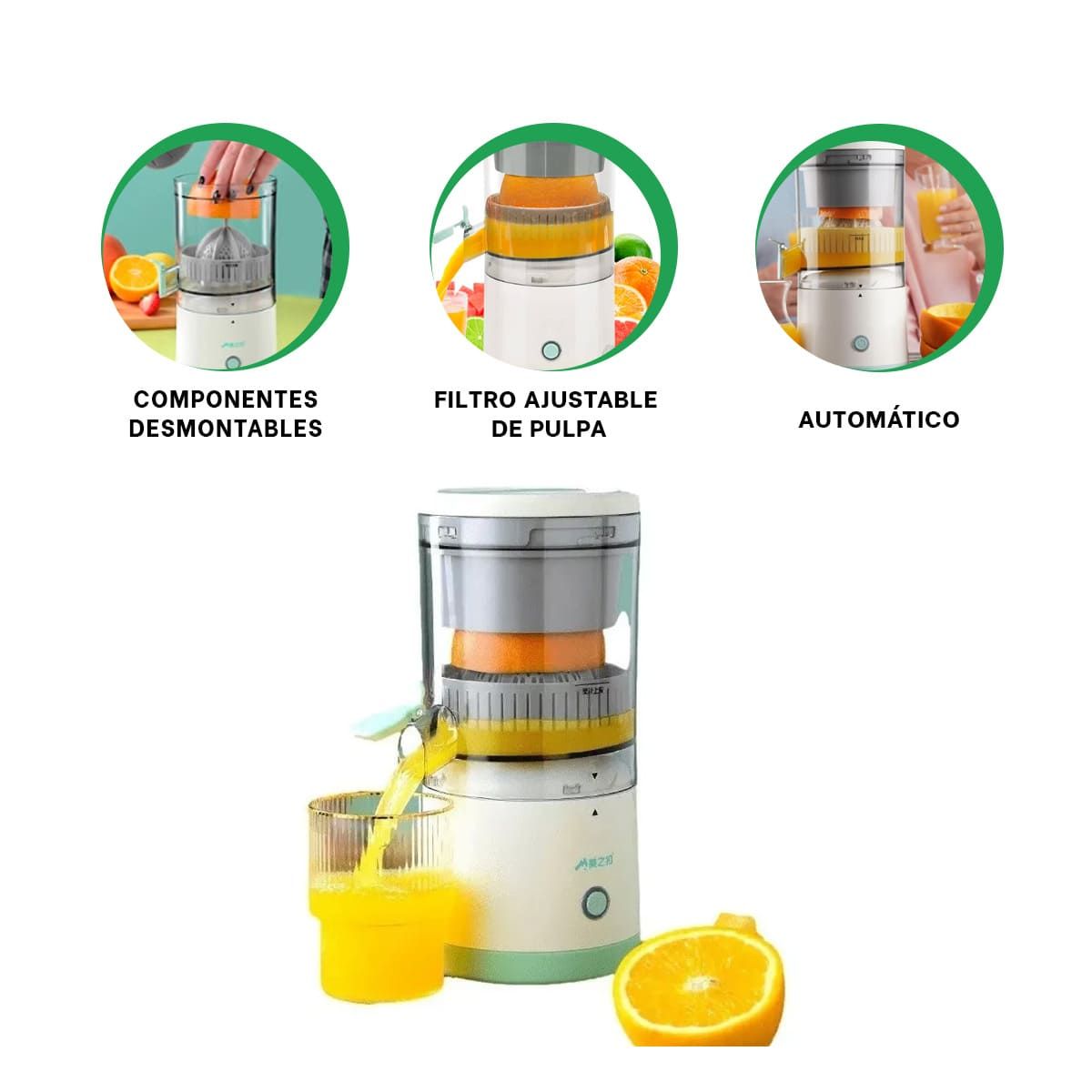 GENERICO - Exprimidor Ergonomico para Jugo de Naranja Y+Regalo Stickers