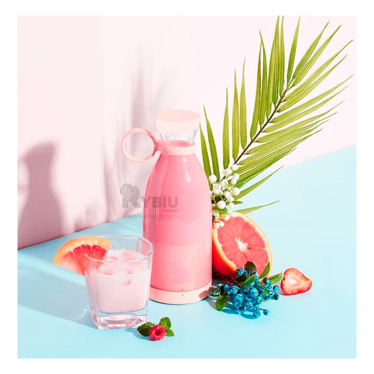 GENERICO - Licuadora Compacta y Funcional Tono Blanco Y+Regalo Stickers.