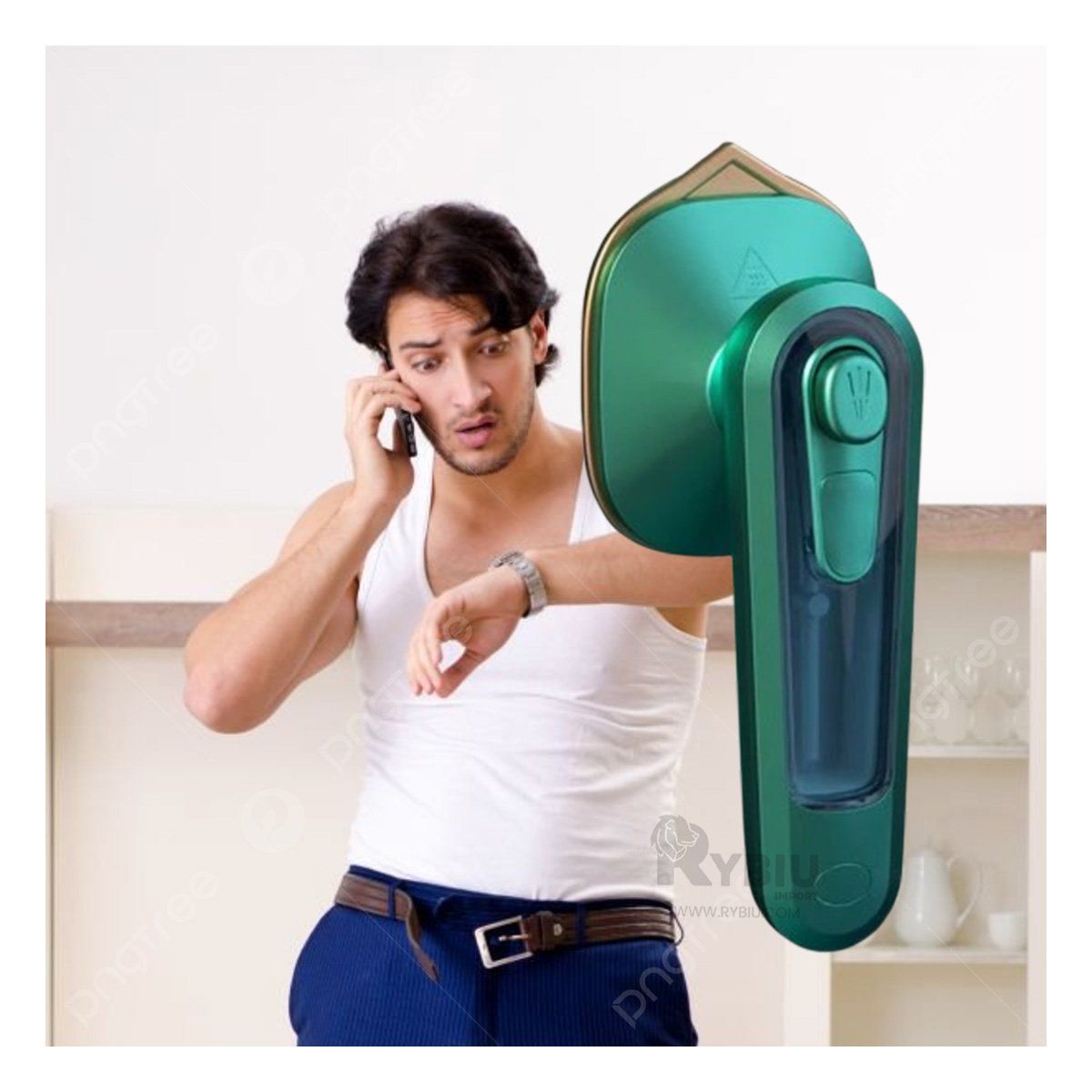 GENERICO - Plancha Compacta y Ligera de Llevar Verde Y+Regalo Stickers