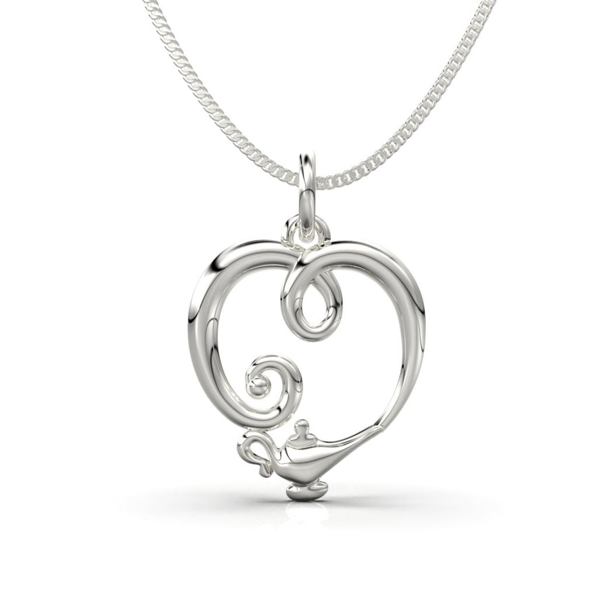 LUYA JOYERÍA - Collar de corazón con lámpara de Luya