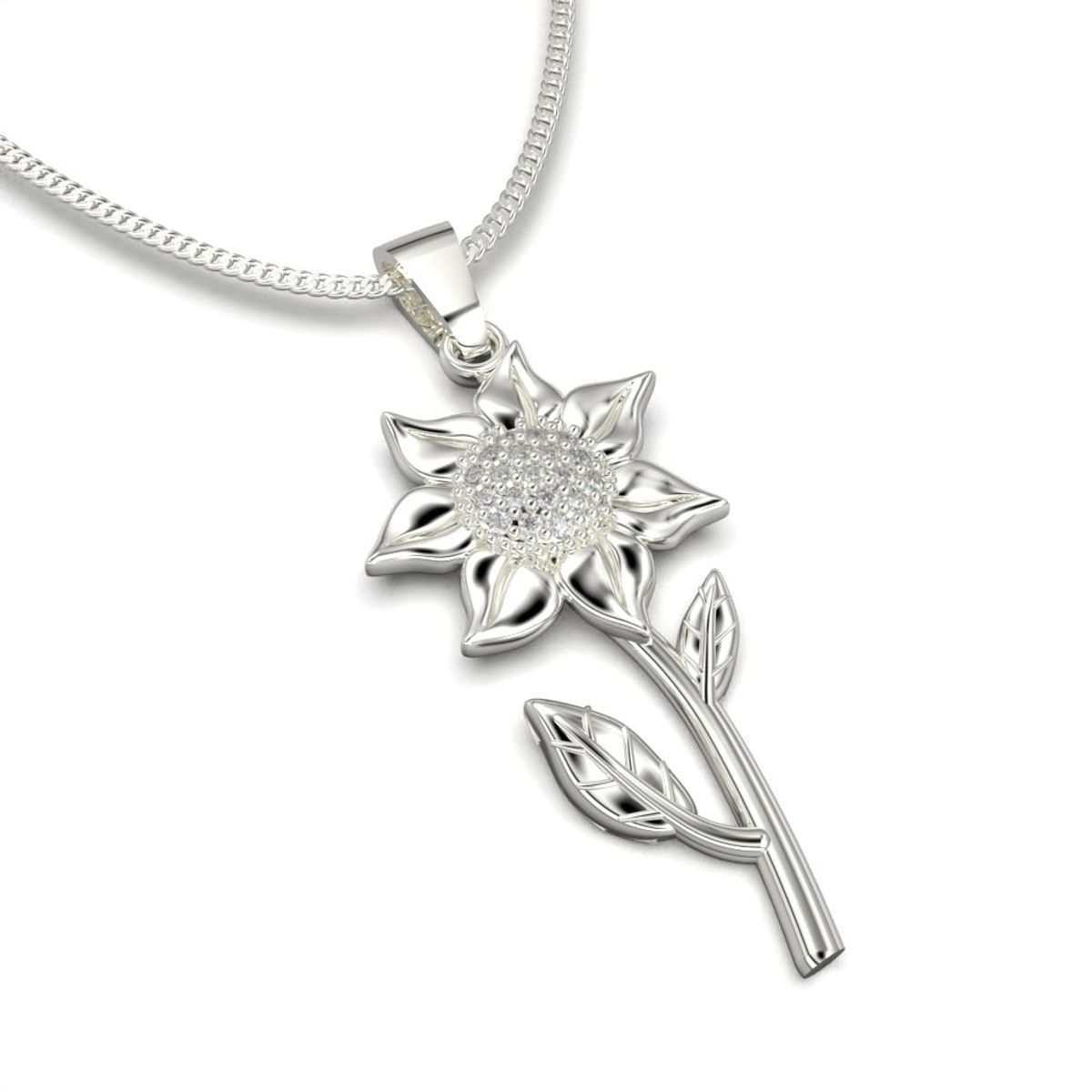 LUYA JOYERÍA - Collar de girasol con corte circular