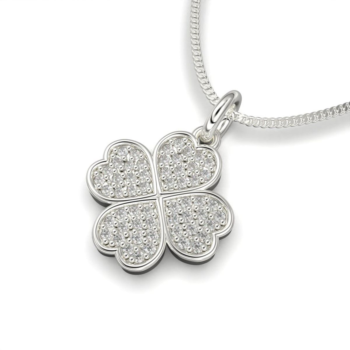 LUYA JOYERÍA - Collar de trébol con corte circular