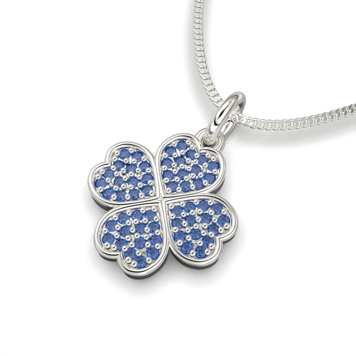 LUYA JOYERÍA - Collar de trébol con corte circular