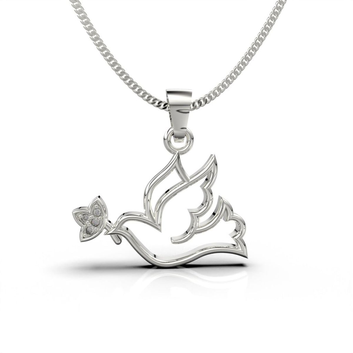 LUYA JOYERÍA - Collar de paloma con corte circular