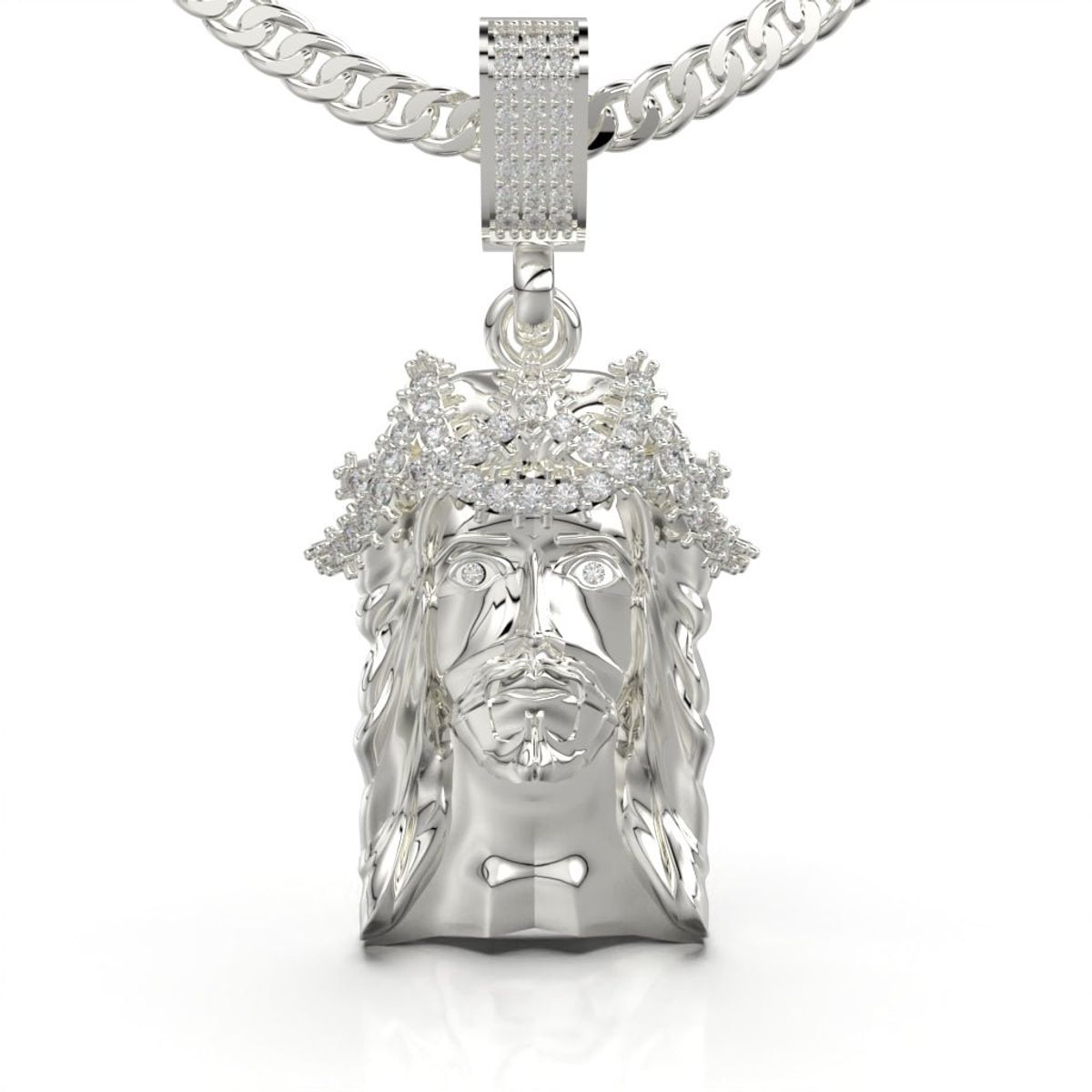 LUYA JOYERÍA - Collar de Cristo con corte circular