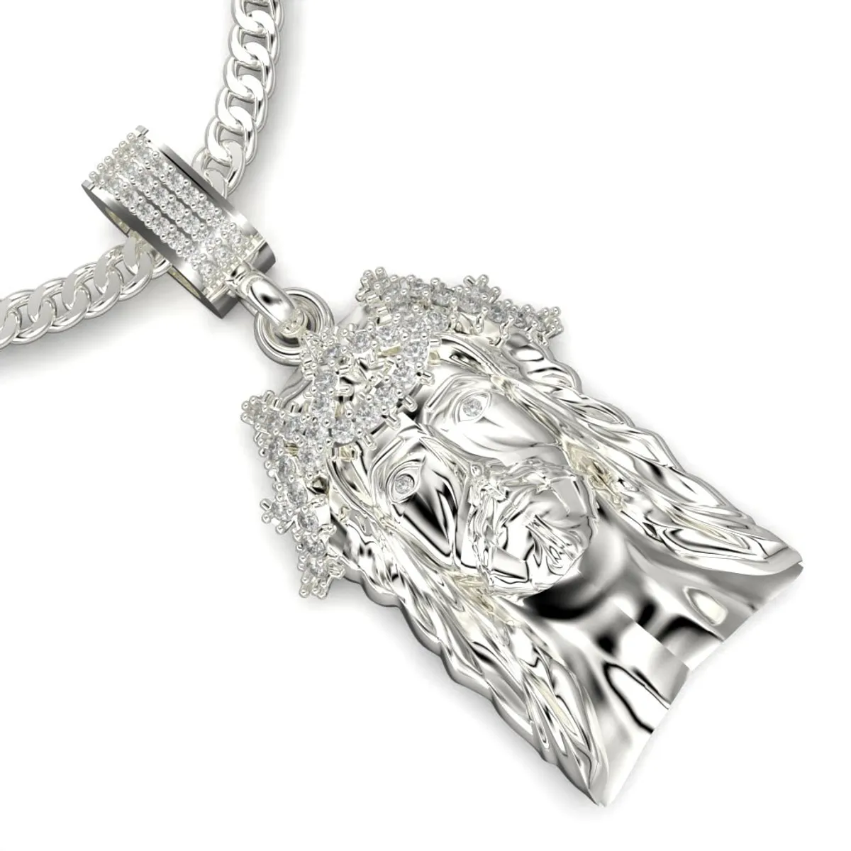 LUYA JOYERÍA - Collar de Cristo con corte circular