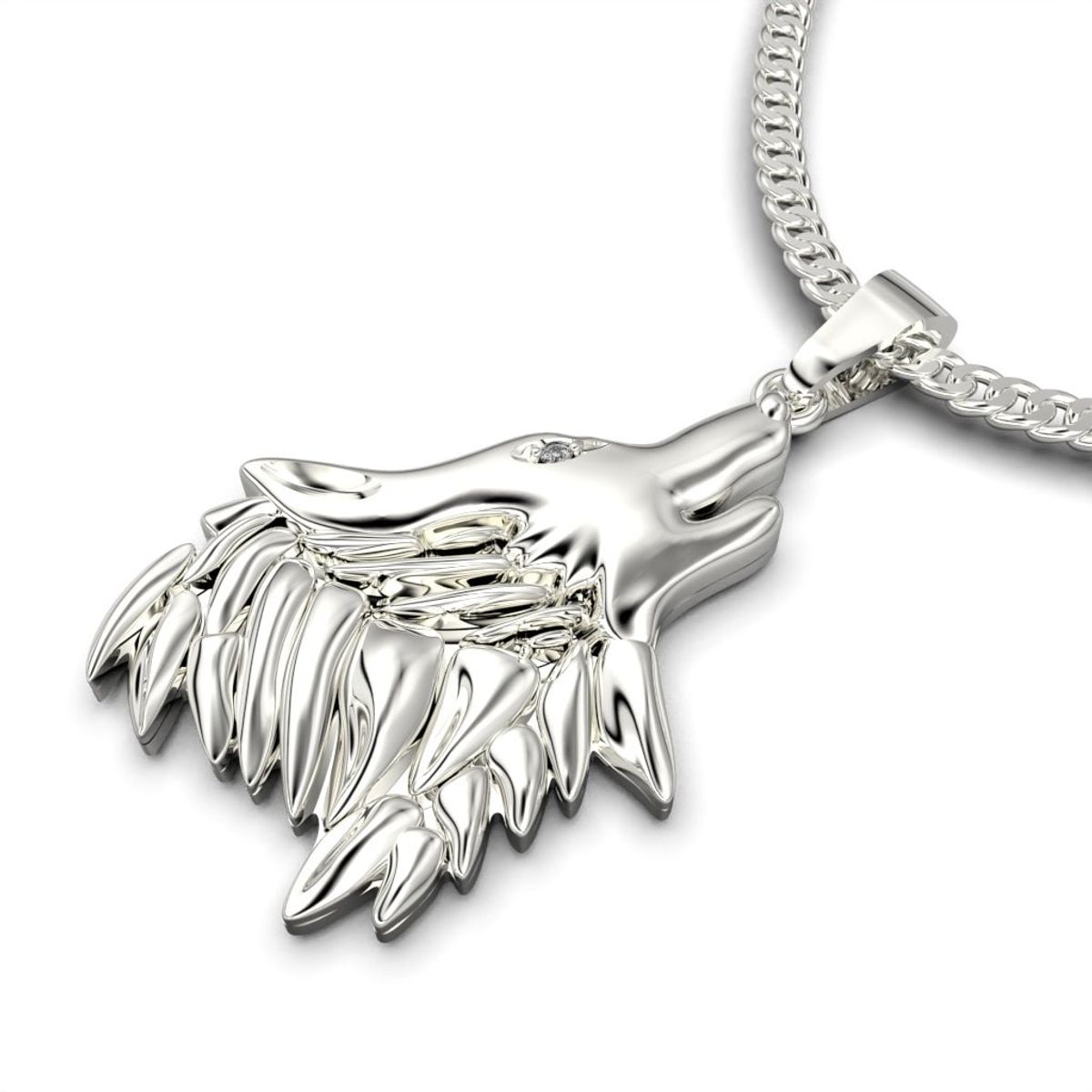 LUYA JOYERÍA - Collar lobo con corte circular