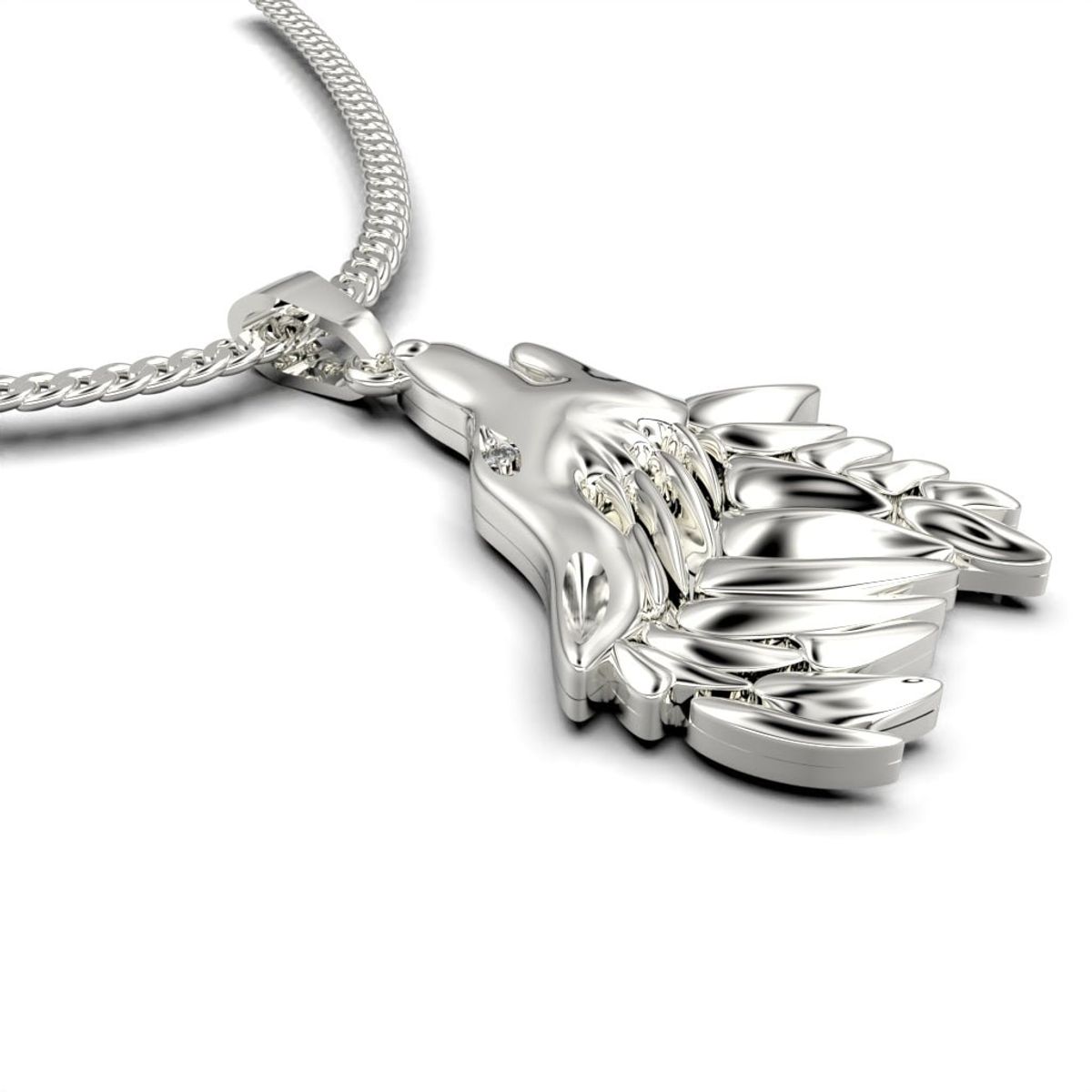 LUYA JOYERÍA - Collar lobo con corte circular