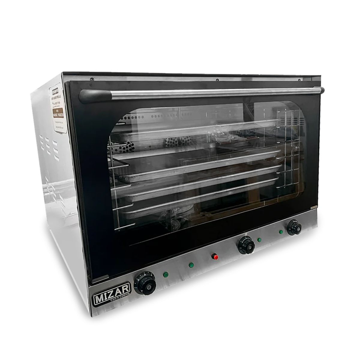 MIZAR COLD & COOKING - Horno de Convección Eléctrico de 4 Bandejas