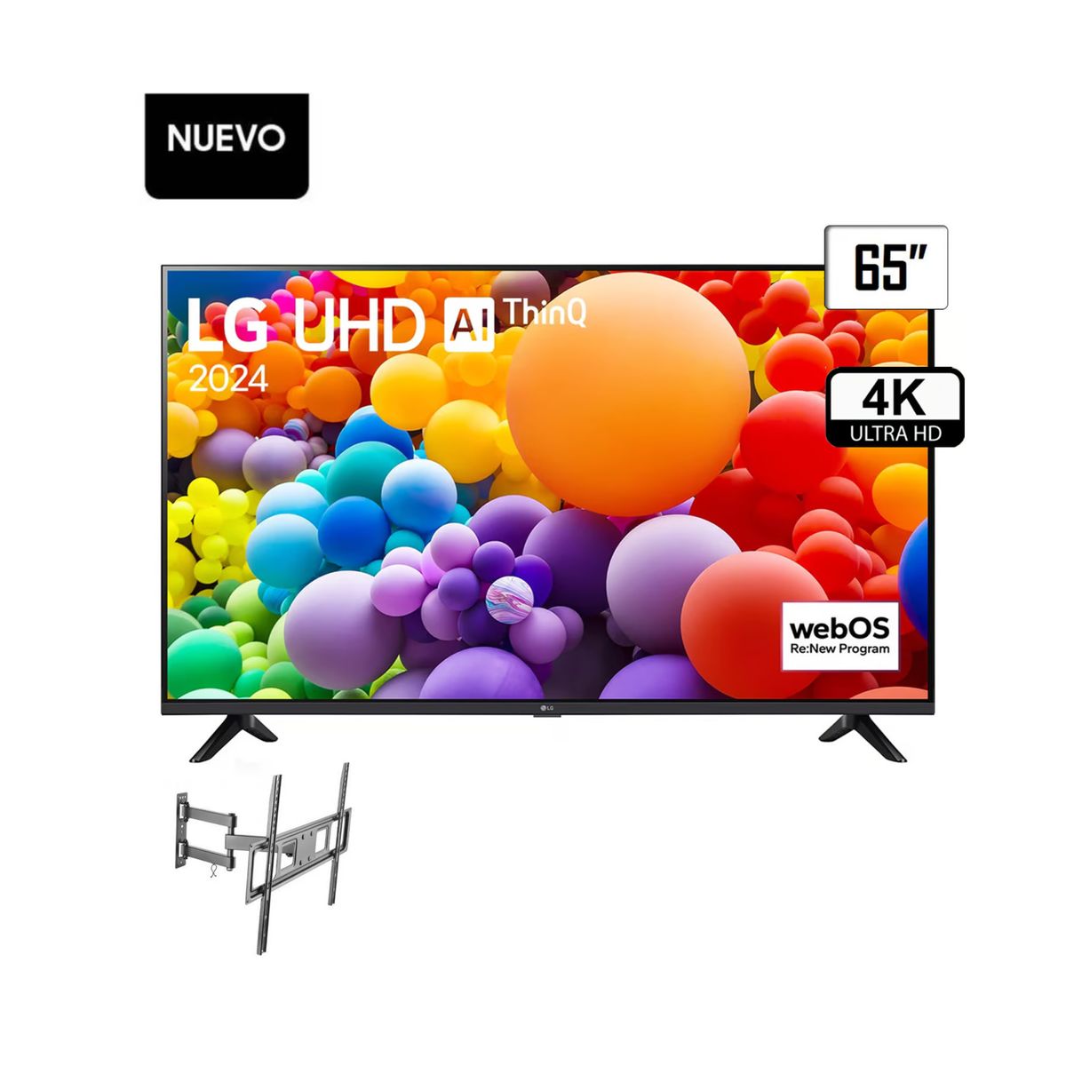 LG - TELEVISOR LG 65 4K SMART TV UHD 65UT7300 + RACK