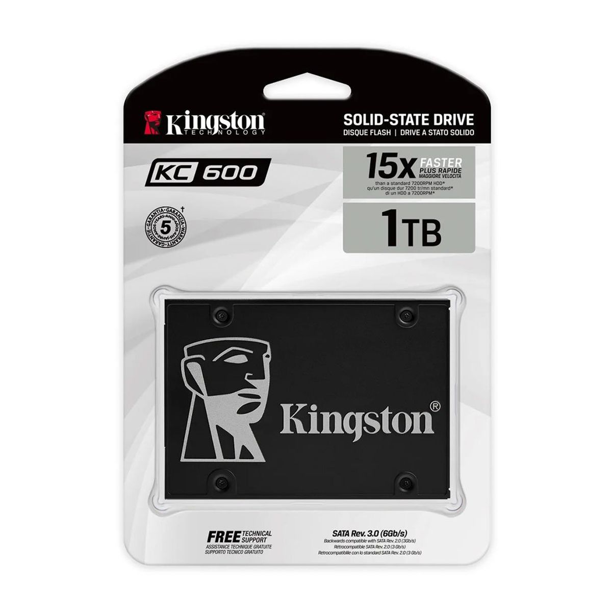 KINGSTON - KINGSTON SKC6001024G Unidad Sólida 1024GB SATA 6Gb 25