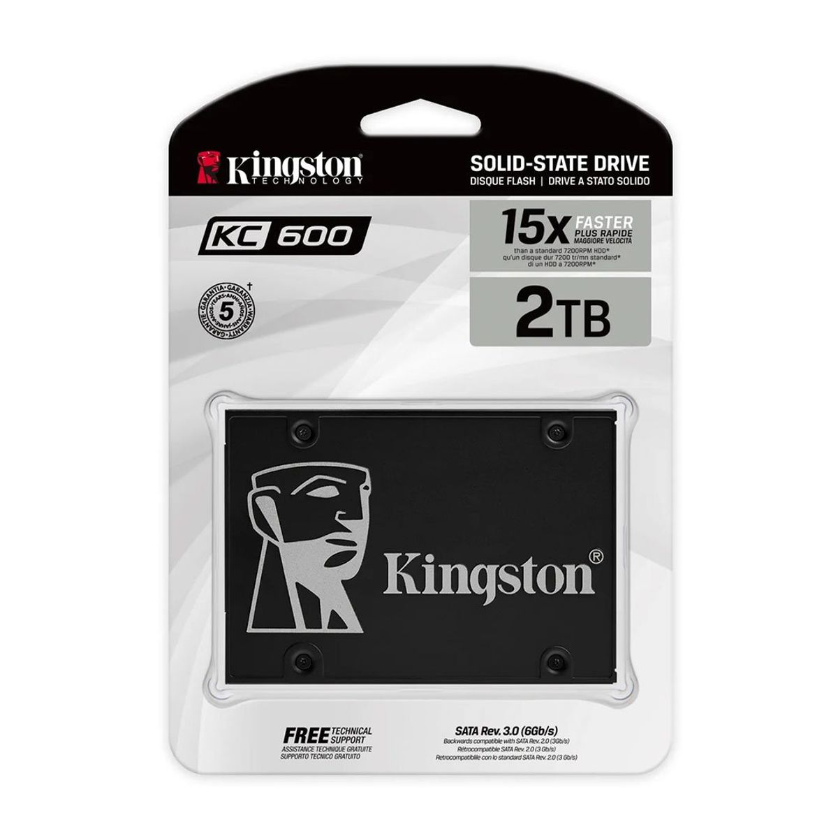 KINGSTON - KINGSTON SKC6002048G Unidad Sólida 2048GB SATA 6Gb 25