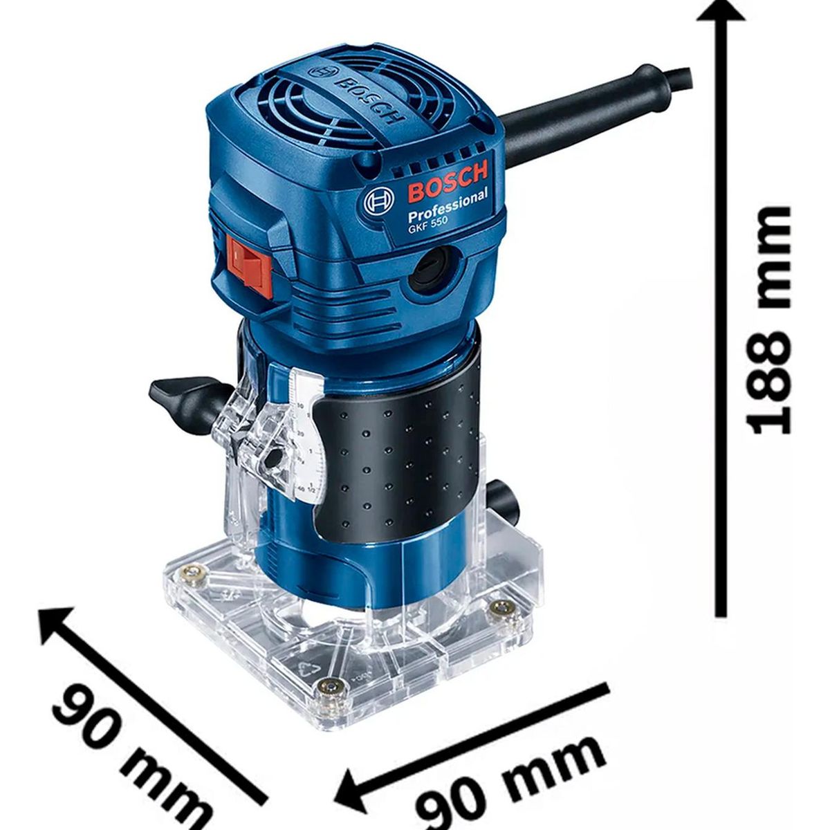 BOSCH - Sierra GTS 254 + Fresadora GKF 550 + Lijadora GSS 140 Bosch