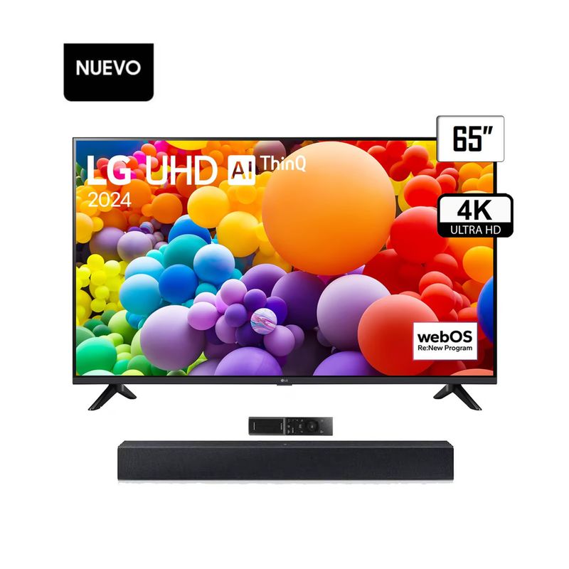 LG - TELEVISOR LG 65 4K SMART TV UHD 65UT7300 + SOUNDBAR