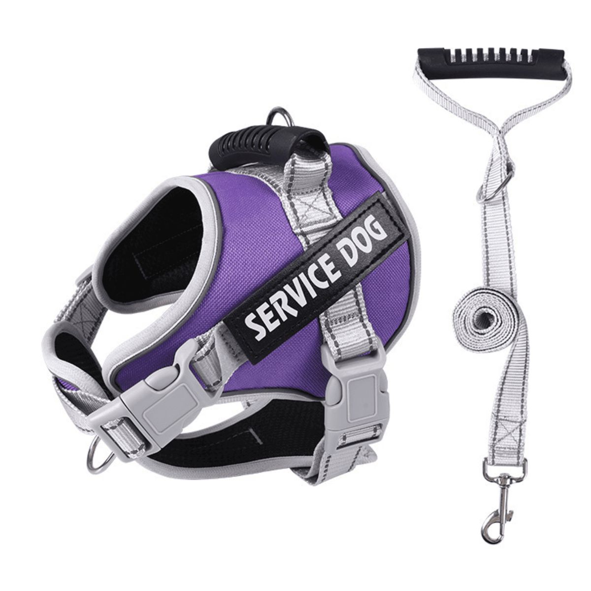 GENERICO - ARNÉS MORADO TALLA S REFLECTANTE PARA PERROS CON ASA