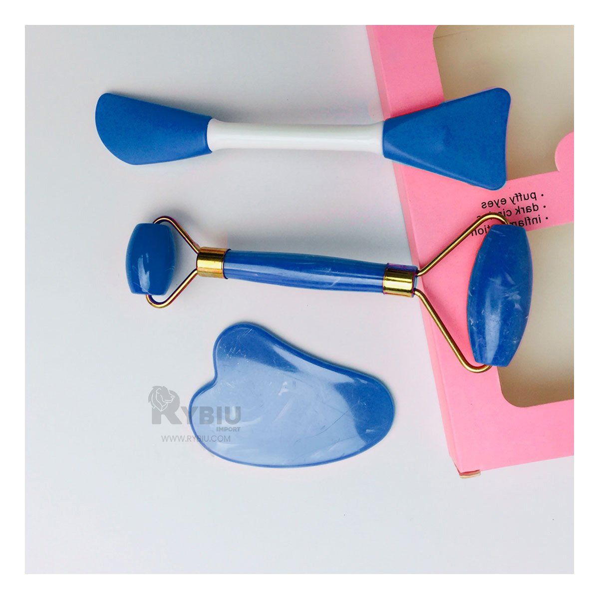 GENERICO - Set de Limpieza Facil de Plastico de Color Azul_123