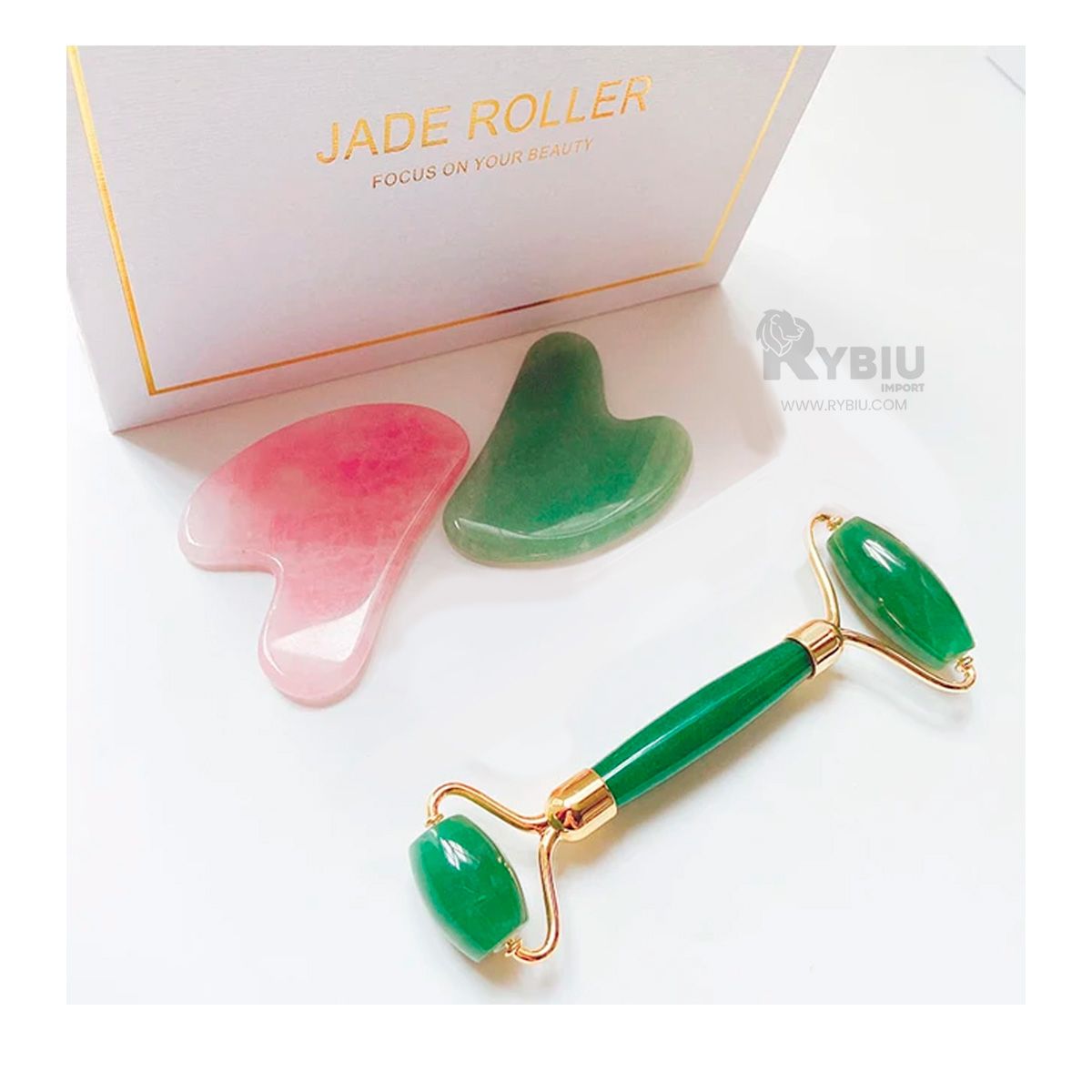 GENERICO - Set para Limpieza de Rostro en Verde Y+Papel de Regalo_123