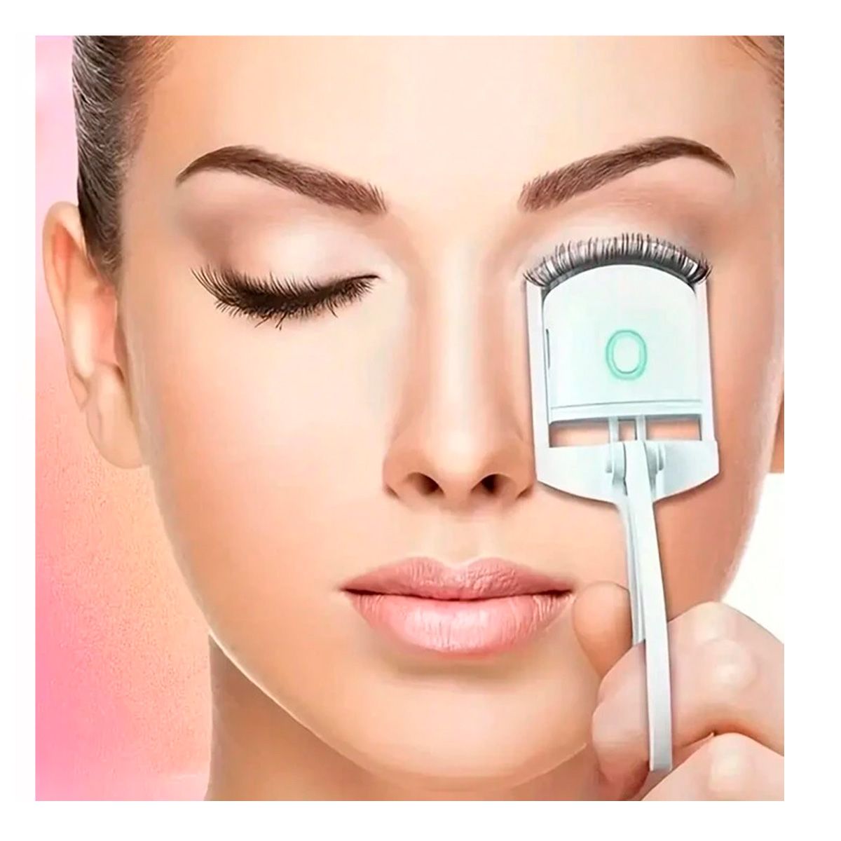 GENERICO - Rizador de Pestañas Electrico Tono Blanco Y+Papel de Regalo